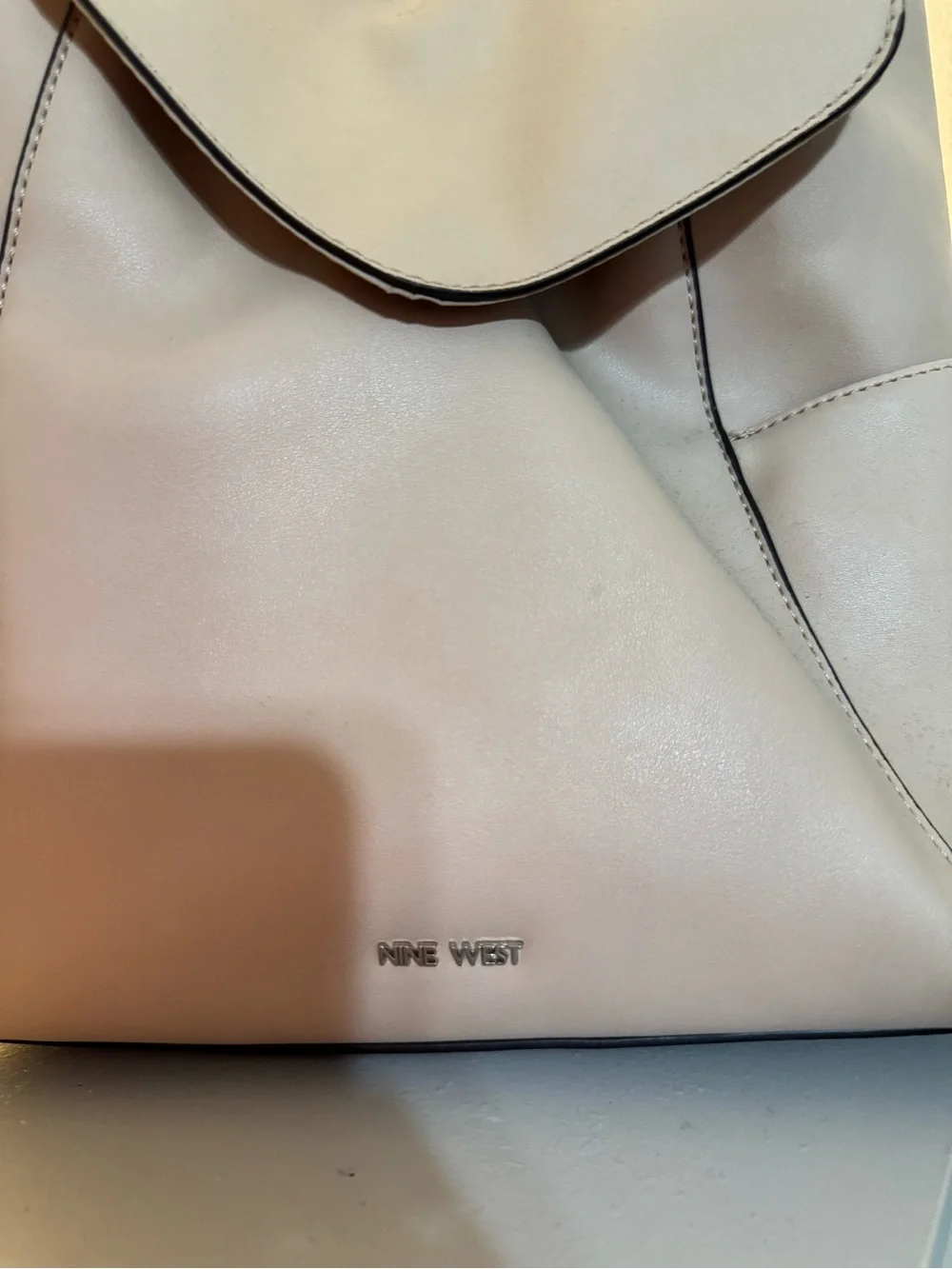 Nine West Taupe-Gray Convertible Top-Handle Backpack